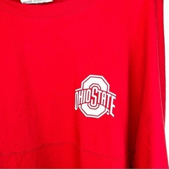 Ohio State Block O Long Sleeve Shirt PullOver Crewneck Long Sleeve Spirt Jersey - Picture 3 of 9